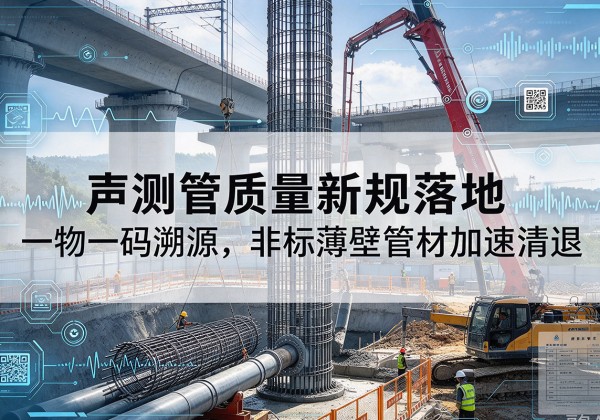 海勃湾声测管质量新规落地，一物一码溯源，非标薄壁管材加速清退
